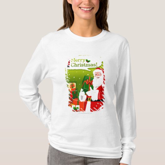Sinterklaas met geschenken t-shirt (Voorkant)