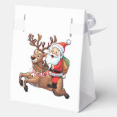 Sinterklaas met geschenken van vrede bedankdoosjes (Achterkant)