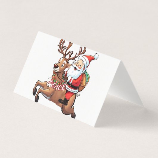 Sinterklaas met geschenken van vrede kaart (Voorkant)