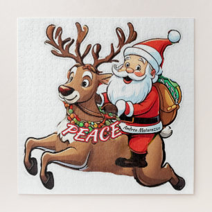 Sinterklaas met geschenken van vrede legpuzzel
