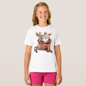 Sinterklaas met geschenken van vrede t-shirt (Voorkant volledig)