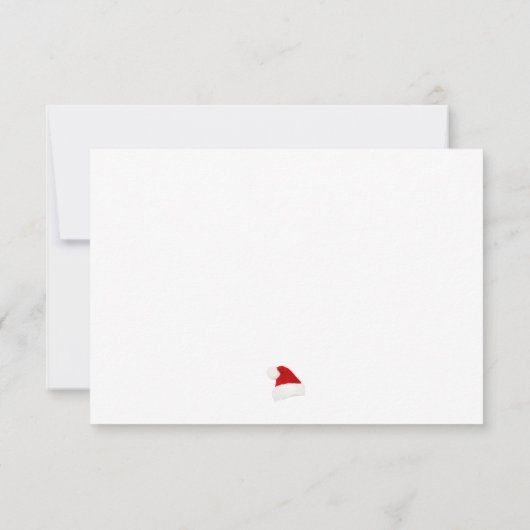 Sinterklaas met glittergordel | feestuitnodiging kaart (Achterkant)