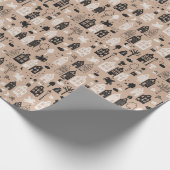 Sinterklaas met grachtenpandjes en paard cadeaupapier (Hoek)