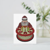 Sinterklaas met halve dag feestdagenkaart (Staand voorkant)