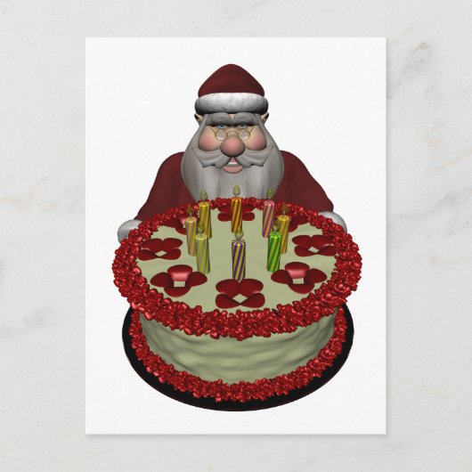 Sinterklaas met halve dag feestdagenkaart (Voorkant)