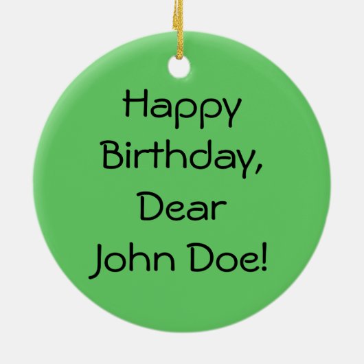 Sinterklaas met halve dag keramisch ornament (Achterkant)