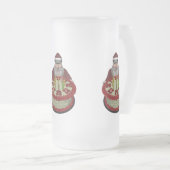 Sinterklaas met halve dag matglas bierpul (Voorkant rechts)