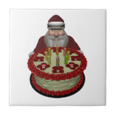 Sinterklaas met halve dag tegeltje (Voorkant)