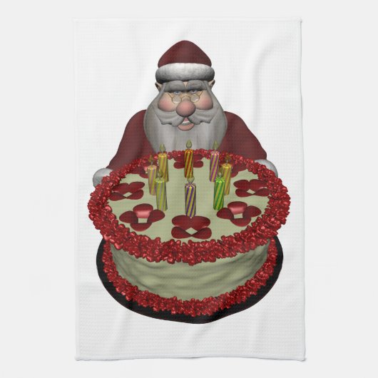 Sinterklaas met halve dag theedoek (Verticaal)