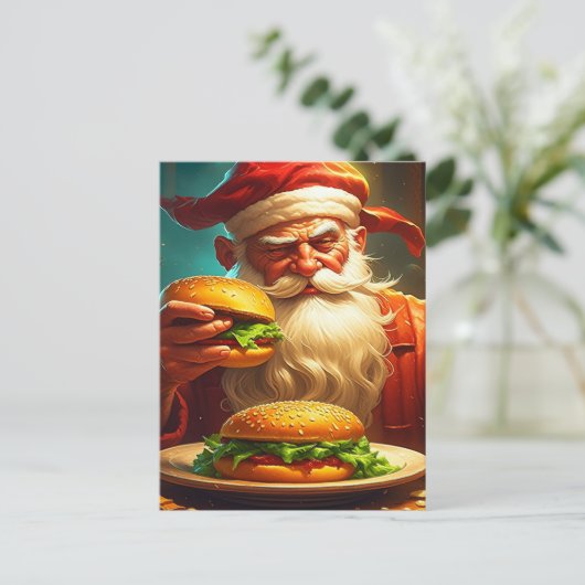  Sinterklaas met Hamburger Briefkaart (Staand voorkant)