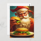 Sinterklaas met Hamburger Briefkaart (Voorkant / Achterkant)