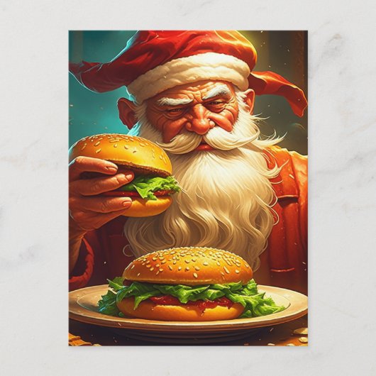 Sinterklaas met Hamburger Briefkaart (Voorkant)