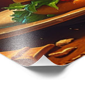 Sinterklaas met Hamburger Foto Afdruk (Hoek)