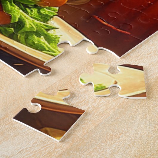 Sinterklaas met Hamburger Legpuzzel (Zijkant)