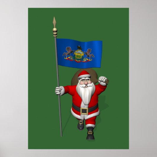 Sinterklaas met handtekening van Pennsylvania Poster (Voorkant)