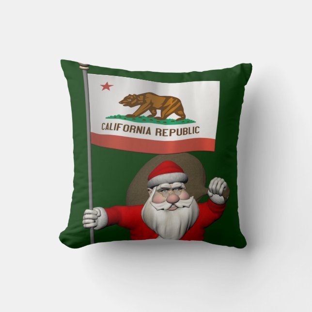 Sinterklaas met inzending van Californië Kussen (Voorkant)