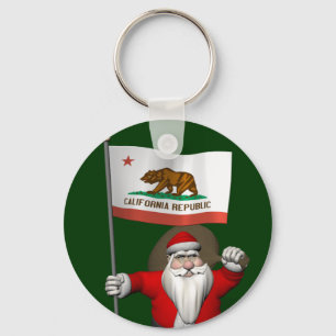 Sinterklaas met inzending van Californië Sleutelhanger