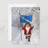 Sinterklaas met inzending van Las Vegas Feestdagenkaart (Voorkant / Achterkant)