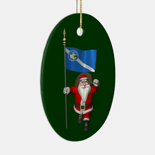 Sinterklaas met inzending van Las Vegas Keramisch Ornament (Rechts)