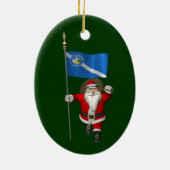 Sinterklaas met inzending van Las Vegas Keramisch Ornament (Achterkant)