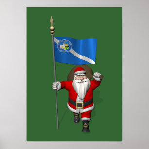 Sinterklaas met inzending van Las Vegas Poster