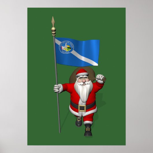 Sinterklaas met inzending van Las Vegas Poster (Voorkant)
