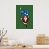 Sinterklaas met inzending van Las Vegas Poster (Keuken)