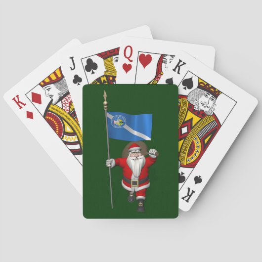 Sinterklaas met inzending van Las Vegas Speelkaarten (Achterkant)