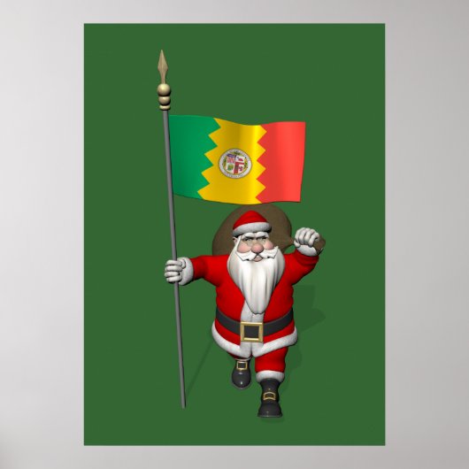 Sinterklaas met inzending van Los Angeles Poster (Voorkant)