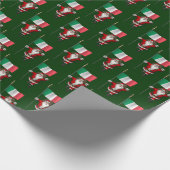 Sinterklaas met Italiaanse nationaliteit Cadeaupapier (Hoek)