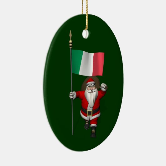 Sinterklaas met Italiaanse nationaliteit Keramisch Ornament (Rechts)