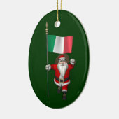 Sinterklaas met Italiaanse nationaliteit Keramisch Ornament (Links)