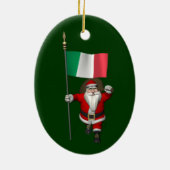 Sinterklaas met Italiaanse nationaliteit Keramisch Ornament (Achterkant)