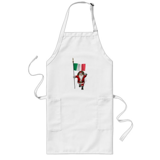 Sinterklaas met Italiaanse nationaliteit Lang Schort (Voorkant)