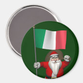 Sinterklaas met Italiaanse nationaliteit Magneet (Voorkant / Achterkant)