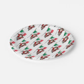 Sinterklaas met Italiaanse nationaliteit Papieren Bordje (Gekanteld)