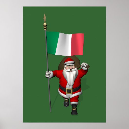 Sinterklaas met Italiaanse nationaliteit Poster (Voorkant)