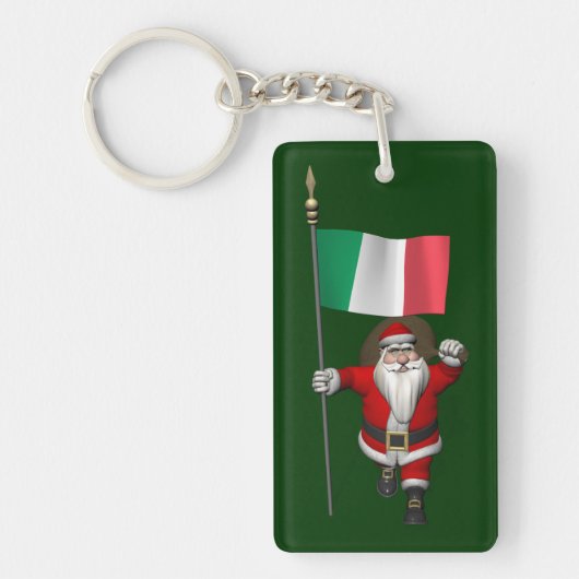Sinterklaas met Italiaanse nationaliteit Sleutelhanger (Voorkant)
