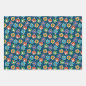 Sinterklaas met kerstbeker Santa Dogs Funny Gift Inpakpapier Vel (Voorkant 3)