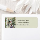  Sinterklaas met Kerstboom Etiket (Insitu)