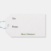 Sinterklaas met kerstboom & open haard cadeaulabel (Achterkant Horizontaal)