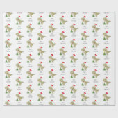 Sinterklaas met kerstboomkoortsir cadeaupapier (Vlak)