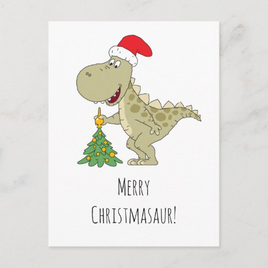 Sinterklaas met kerstboomkoortsir feestdagenkaart (Voorkant)