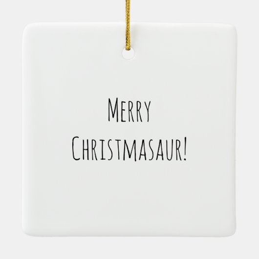 Sinterklaas met kerstboomkoortsir keramisch ornament (Achterkant)