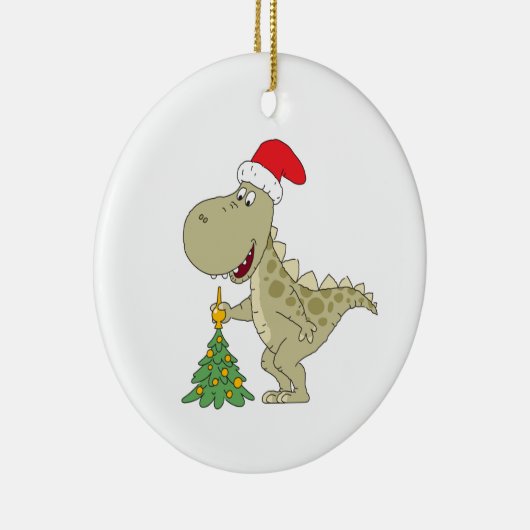 Sinterklaas met kerstboomkoortsir keramisch ornament (Rechts)