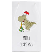 Sinterklaas met kerstboomkoortsir klein cadeauzakje (Achterkant)