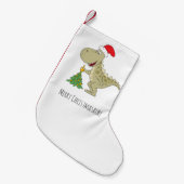 Sinterklaas met kerstboomkoortsir kleine kerstsok (Voorkant (Hangend))