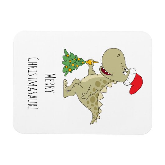 Sinterklaas met kerstboomkoortsir magneet (Horizontaal)