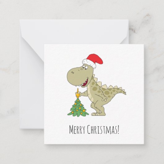 Sinterklaas met kerstboomkoortsir notitiekaartje (Voorkant)