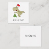 Sinterklaas met kerstboomkoortsir notitiekaartje (Voorkant / Achterkant)